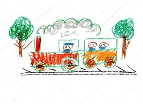 Kids Crayon Drawing — Stock Photo © Helen_F #40967515