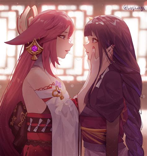 Yae & Raiden (Lufi_ays) [Genshin Impact] : r/GenshinYuri