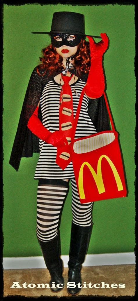 Womens Hamburglar Costume | Hamburglar costume, Cute costumes, Diy halloween costumes