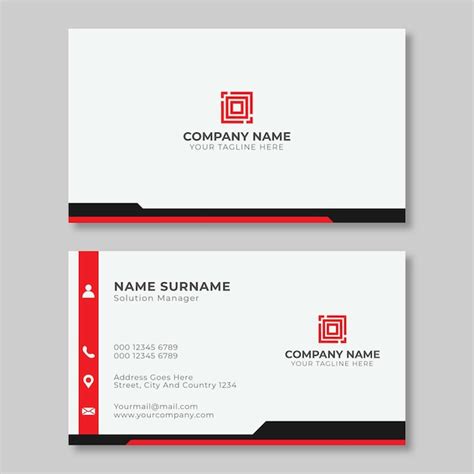 Premium Vector | Professional and simple business card design template