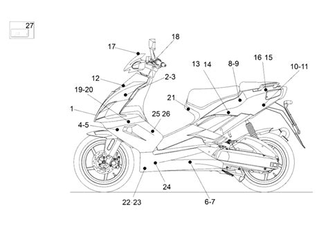 Aprilia SR 50 (WATER COOLED) SR 50 CARB (CHASSIS NUMBER PREFIX ...