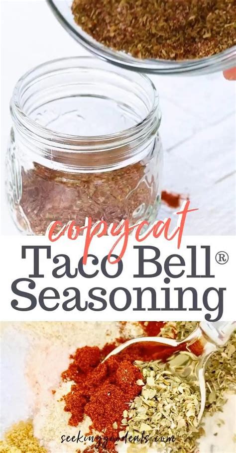 Taco Bell® Seasoning Copycat Taco Mix: Healthy Gluten Free, Sugar Free, & Low Carb in 2020 ...