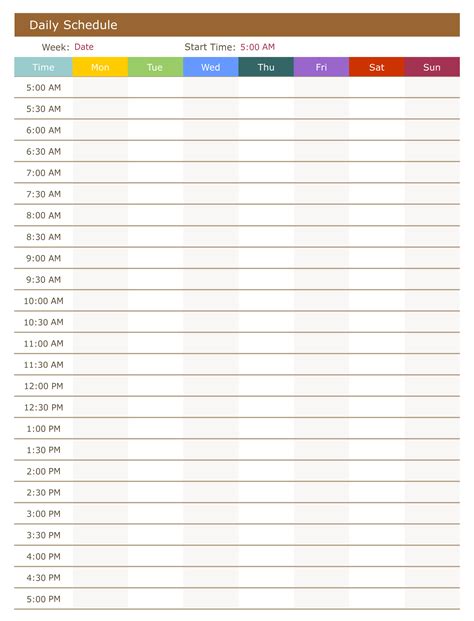 Time Management Calendar - 10 Free PDF Printables | Printablee