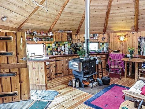 Interior of Jesus Sierra’s Wooden Yurt ~ From our book, Small Home ...