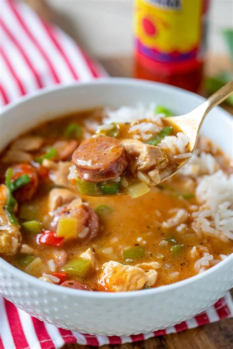 Classic Chicken and Sausage Gumbo • Freutcake