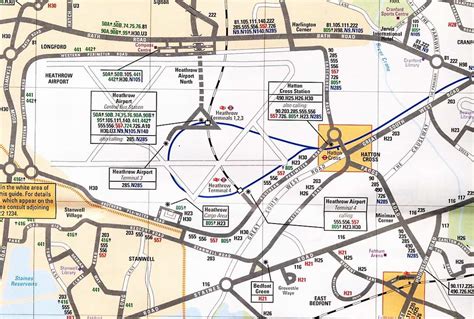 Heathrow Airport Transportation Map - Heathrow Airport • mappery