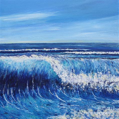 Breaking Wave I Painting by Julie Wrathall - Pixels