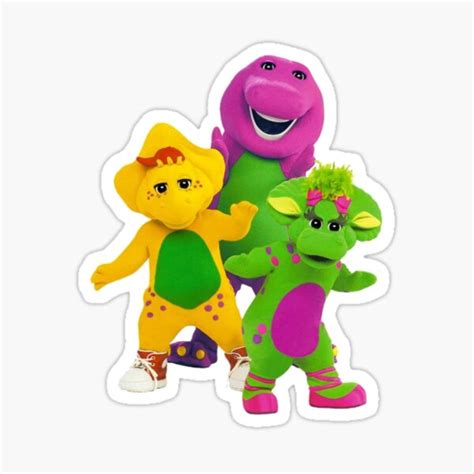 " Barney (Barney & Friends)" Sticker by anasohping | Redbubble