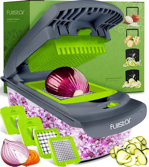 Amazon.com: Fullstar Vegetable Chopper - Spiralizer Vegetable Slicer ...