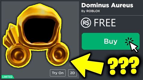 Come avere gratis il DOMINUS AUREUS su roblox - YouTube