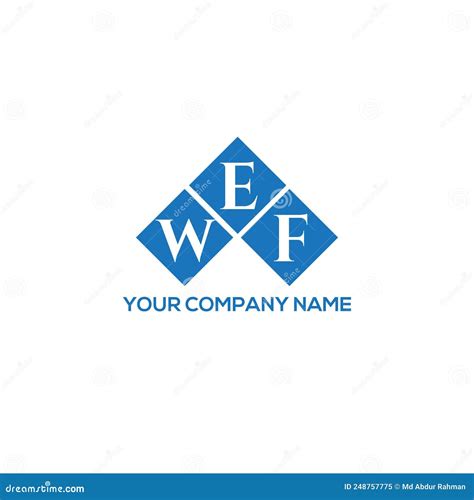 WEF Letter Logo Design on BLACK Background. WEF Creative Initials ...