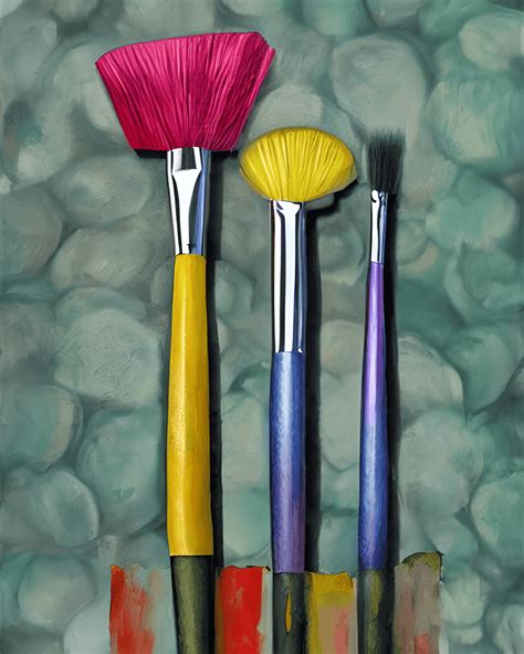 Super Realistic Paint Brushes · Creative Fabrica