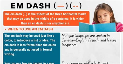 Em Dash (—) When to Use an Em Dash (Long Dash) - Punctuation Marks | Punctuation marks, Root ...