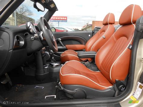 Malt Brown English Leather Interior 2008 Mini Cooper S Convertible ...