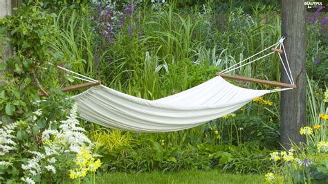 Hammock, summer, green - Beautiful views wallpapers: 1920x1080