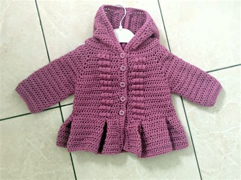 Crochet Pattern 54 BABY HOODED Cardigansize 3ms-3yrs.detailed ...