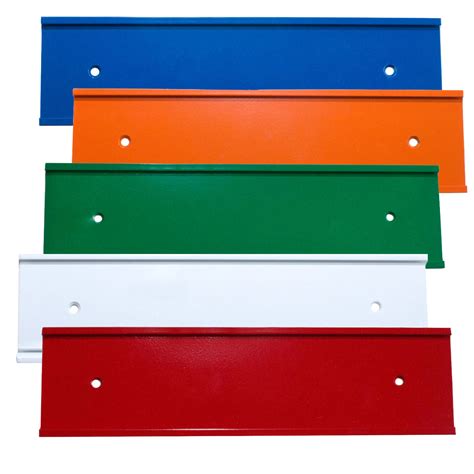 Color Office Nameplate Holders for Doors or Walls 8" or 10"x2"