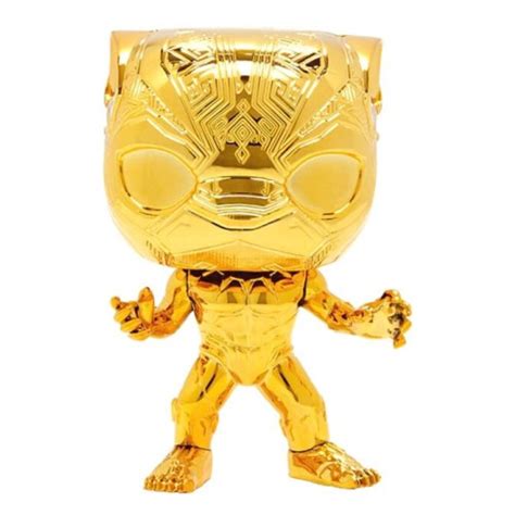 Funko Mania Funko Black Panther Gold Chrome, Marvel, Marvel Studios The ...