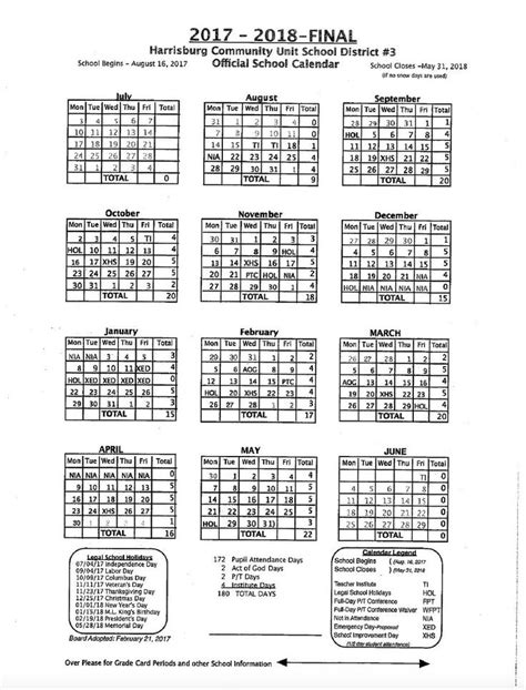 Dashing Harrisburg Unit 3 School Calendar | School calendar, Homeschool calendar, Calendar