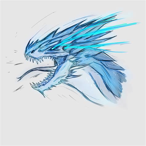 Cool Dragon Sketch