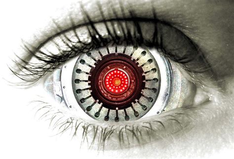 Red Robot Eye Logo - LogoDix