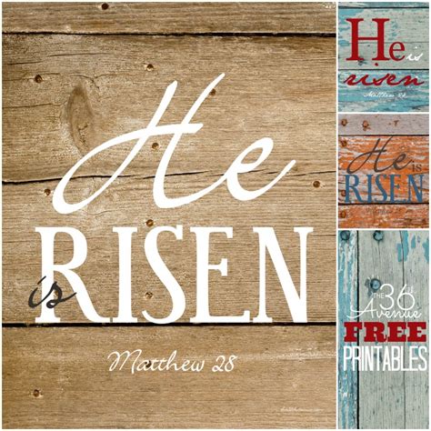 He Is Risen Printables | The 36th AVENUE