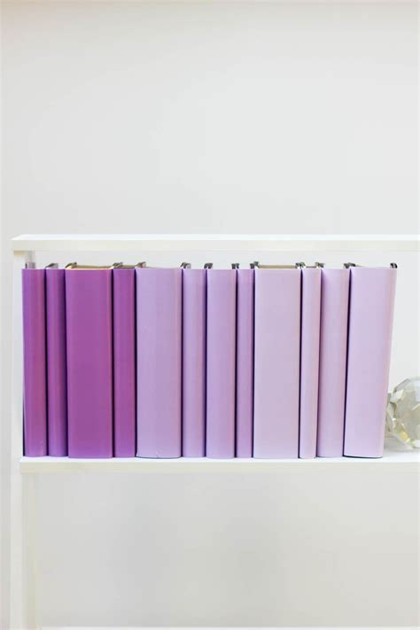 Set of 12 Purple Book Covers – Flower Vault