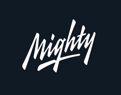 Mighty logo | Lettering, Typography design, Typography