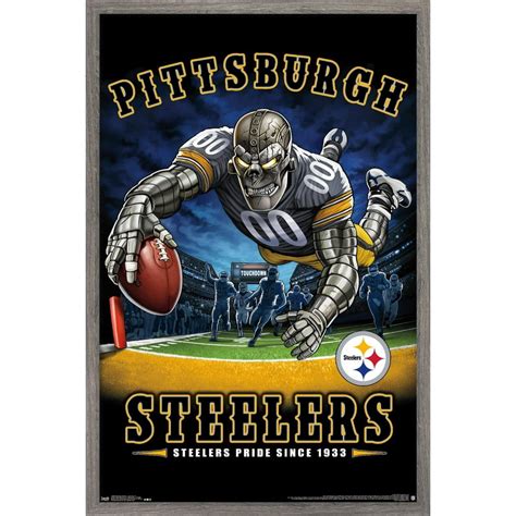 Trends International Printed Pittsburgh Steelers Framed Posters, 22.37 ...