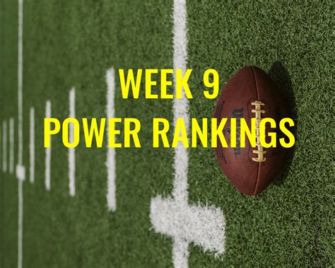 The Prompt NFL Power Rankings: Week 9, 2029 - The Prompt Magazine