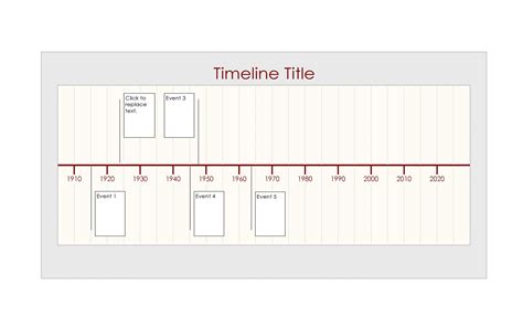 Printable Timeline Templates