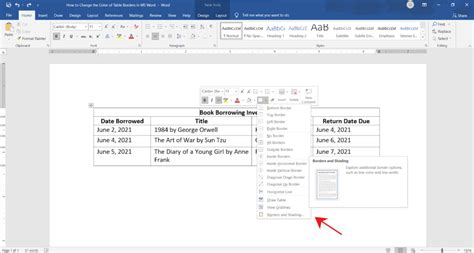 How to change the color of Table borders in MS Word - OfficeBeginner