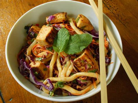 Bake and Baste: Cruciferous Udon Noodle Salad with Peanut Sauce