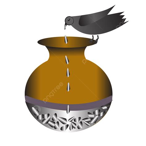 Thirsty Crow Clipart