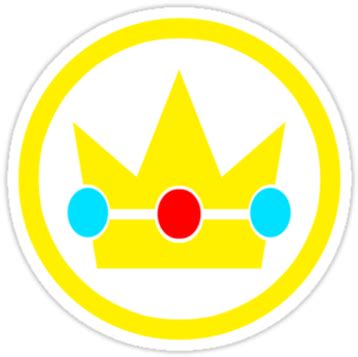 Download "princess Peach Crown" Stickers By Sirrockalot, Redbubble ...