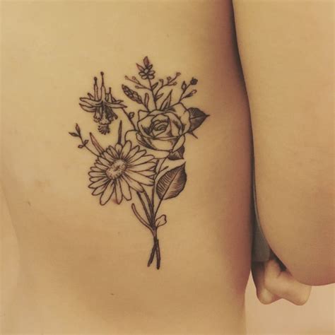 Flower tattoo #flowers #gerberdaisy #tattoo #columbine #rose # ...