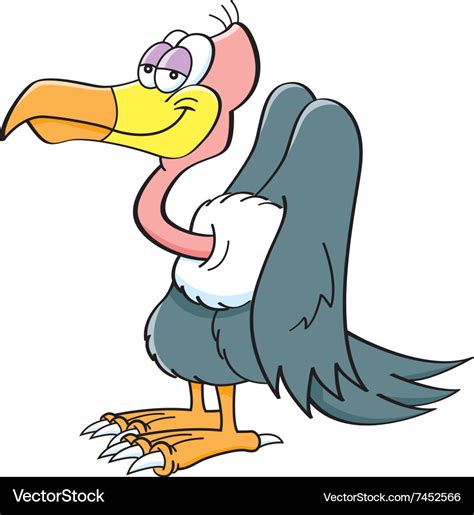 Cartoon buzzard Royalty Free Vector Image - VectorStock