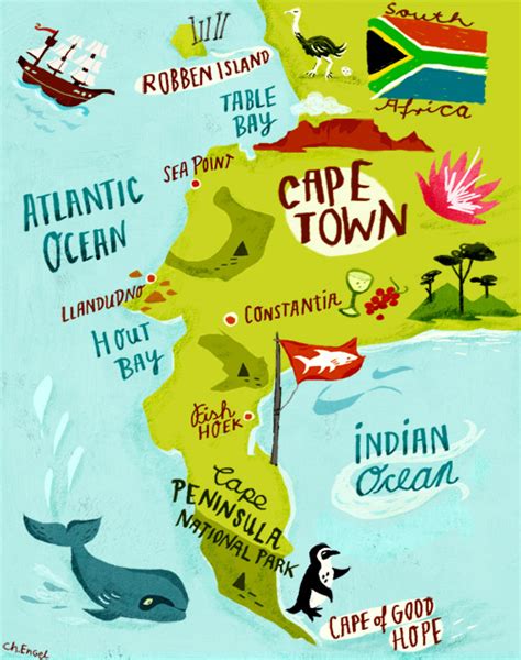 Christiane Engel - Scrapbook: Map of Cape Peninsula