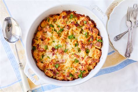 Croque Monsieur Savory Bread Pudding - Gemma’s Bigger Bolder Baking