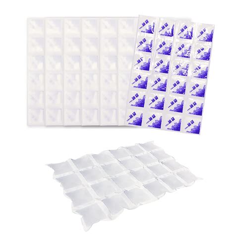 Reusable Ice Pack Sheet Dry Ice Packs for Shipping Food, Flexible Gel ...