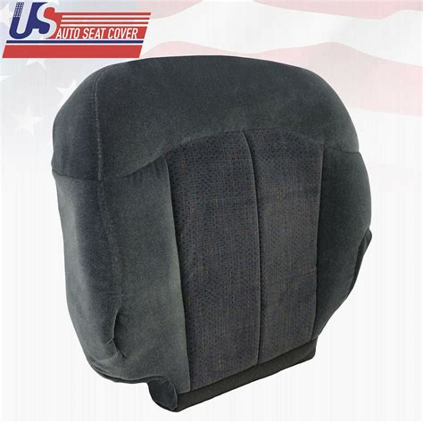 1999-2002 Chevy Silverado Driver Bottom Cloth Seat Cover in 2-Tone Dark Gray | usautoseatcover