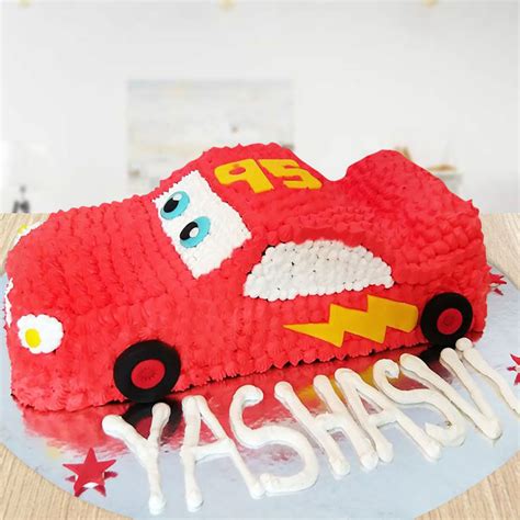 Mcqueen Car Shaped Cake | Winni