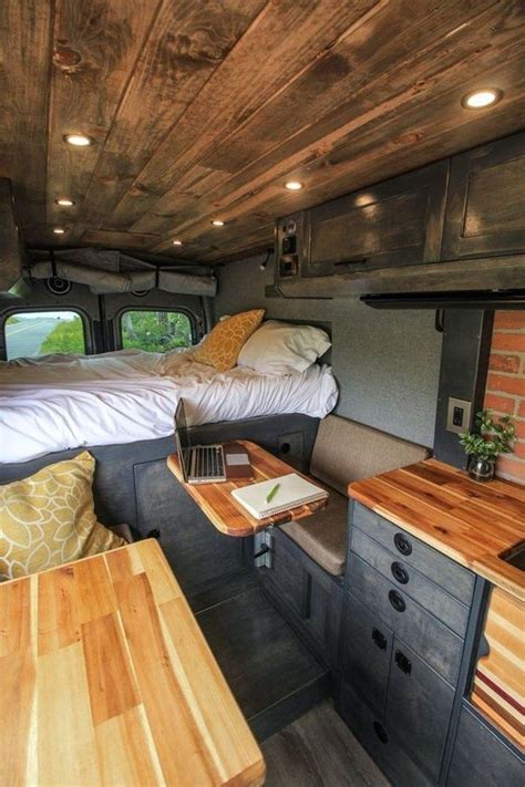 25 Creative RV Camper Remodel Ideas on a Budget - decorhit.com | Van conversion interior, Van ...