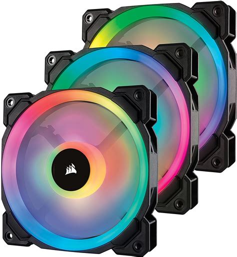 120mm Corsair LL120 RGB Dual Light Loop RGB LED PWM Triple Fan Pack | at Mighty Ape Australia