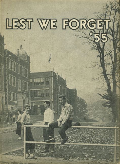 1955 yearbook from Holmes High School from Covington, Kentucky