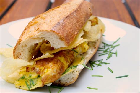 Recipe From the Coffee Window: Potato Chip Omelet Sandwich - 1335 Frankford