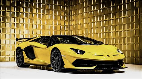 Yellow Lamborghini Aventador SVJ Roadster FOR SALE - Slaylebrity