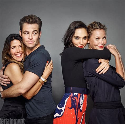 Patty Jenkins, Chris Pine, Gal Gadot and Connie Nielsen. Wonder Woman ...