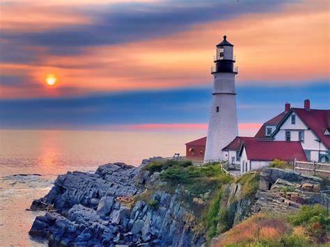 Portland Head Light Photo Print Maine Coast Lighthouse Wall Art ...