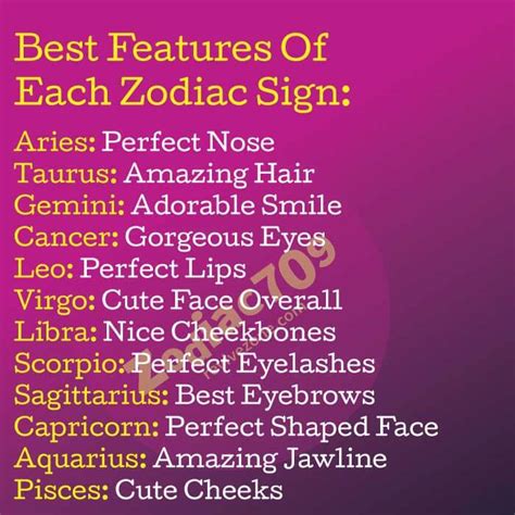 Best Features Of Each Zodiac Sign - Revive Zone